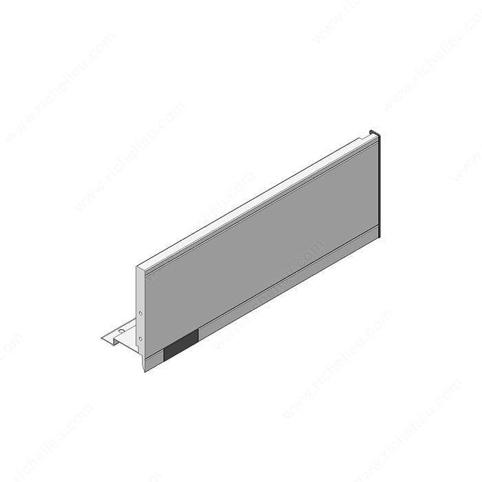 Drawer Side Set Left / Right, Finish Orion Gray, Slide Length 400 mm, Drawer Height Legrabox K (128.5 mm)