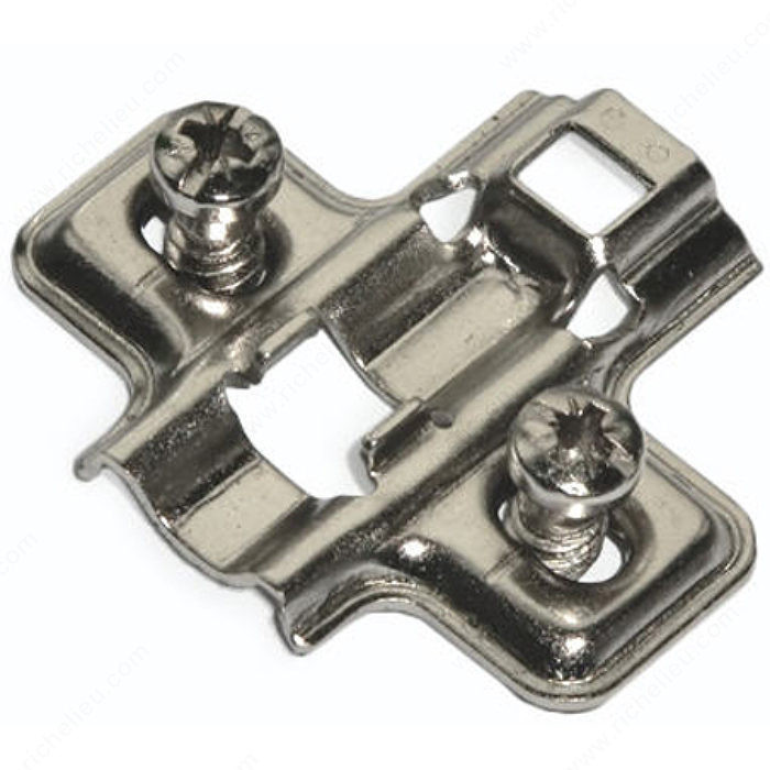 Mounting Plate - Pre-Mounted with Euro Screws, Height 2 mm PRO-PACK 10