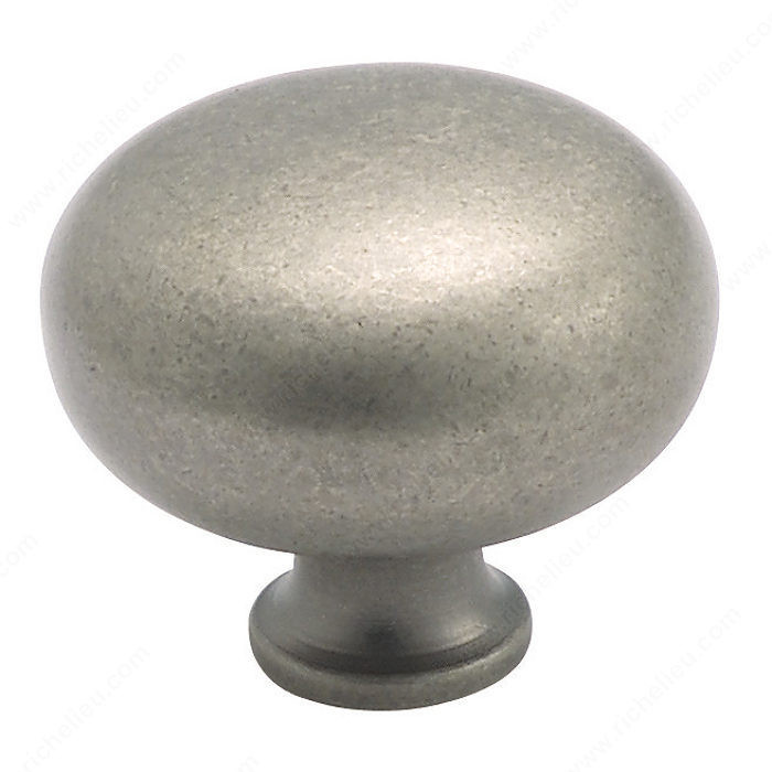 Traditional Zinc Knob - 772, Finish Weathered Nickel