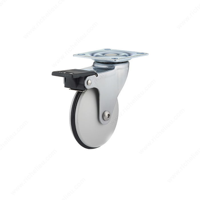 AOV Single-Wheel Design Caster, Caster for indoor use only that combines design and functionality, Fastening Type Swivel with Brake