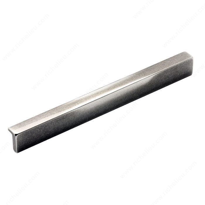 Contemporary Metal Pull - 7767, Finish Brushed Metallic Iron