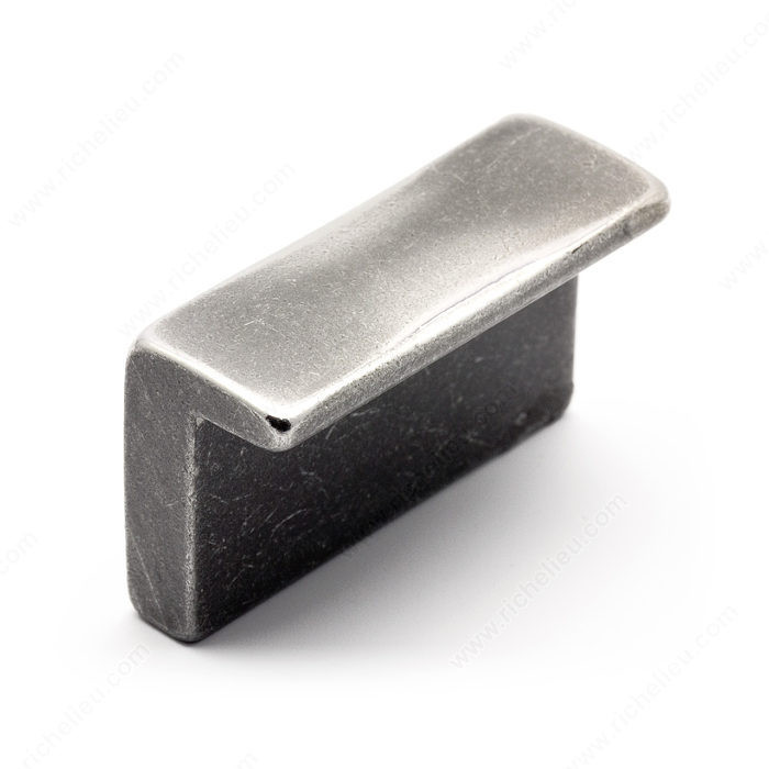 Contemporary Metal Knob - 776, Finish Brushed Metallic Iron