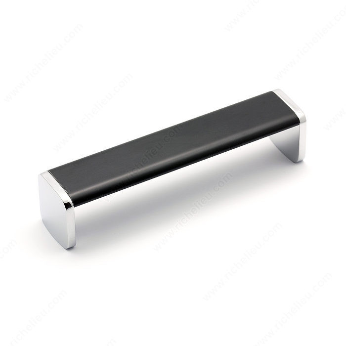 Contemporary Metal and Aluminum Pull - 7794, Center to Center 128 mm, Length - Overall Dimensions 135 mm, Screw/Nail M4 (Included)