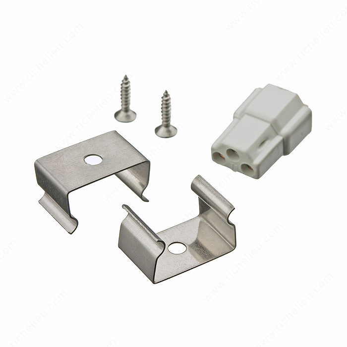 Richelieu Ground T5 Fluorescent Accessories, Finish Unfinished, Function Direct Quick Connect, Length 7/8 in, Connection Direction Direct Quick Connect PRO-PACK 5