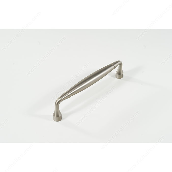 Traditional Forged Iron Pull - LD80, Finish Satin Nickel, Material Brass