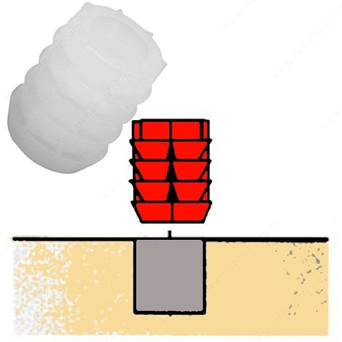 Screw Dowels for Hinges - 8 mm, Quantities per case available 1000 units PRO-PACK 25