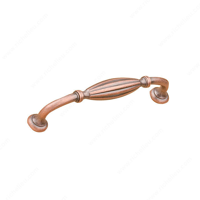Traditional Metal Pull - 8071, Finish Antique Copper, Screw/Nail 8/32 (Not Included) PRO-PACK 2