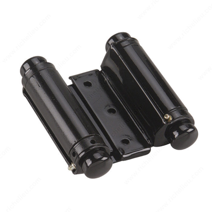 3'' Double Action Spring Hinge, Automatic hinge swings door in both directions., Color/Finish Black