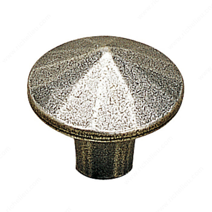 Traditional Metal Knob - 8150, Finish Pewter PRO-PACK 2