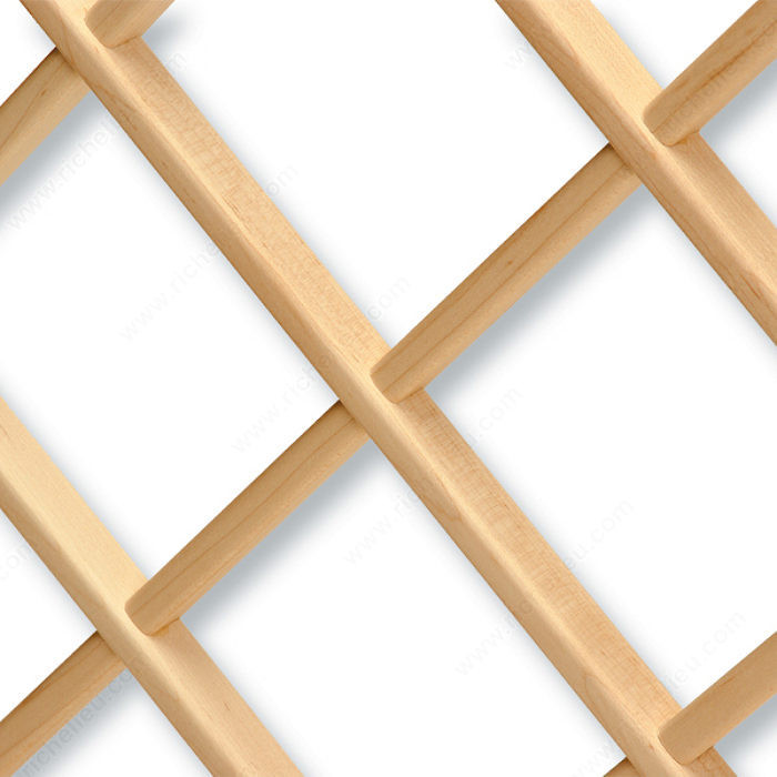 Wine Rack Lattice, Width 43 1/4 in, Material Cherry, Natural Finish