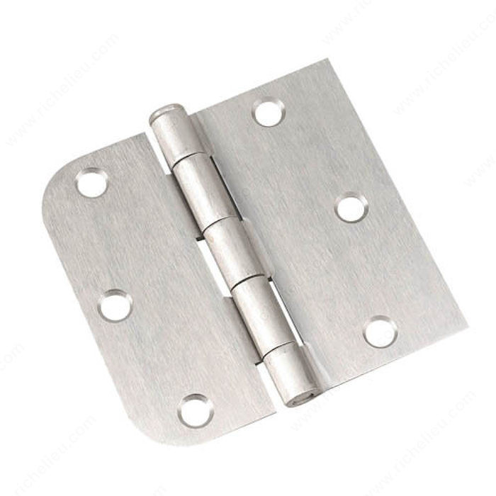 8.89 cm (3-1/2) Full Mortise Combination Butt Hinge, Color/Finish Brushed Nickel