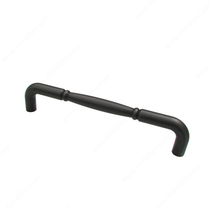 Traditional Metal Pull - 8212, Finish Brushed Oil-Rubbed Bronze, Screw/Nail 8/32 (Not Included)
