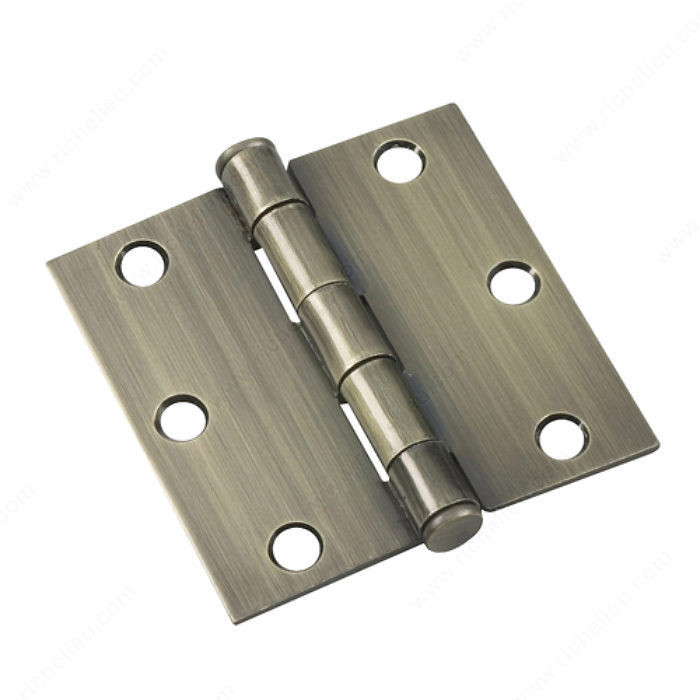 8.89 cm (3-1/2) Mortise Butt Hinges, Color/Finish Antique Brass, Recommended Usage Light Use, Pin Removable Pin, Our Divisions Onward PRO-PACK 2