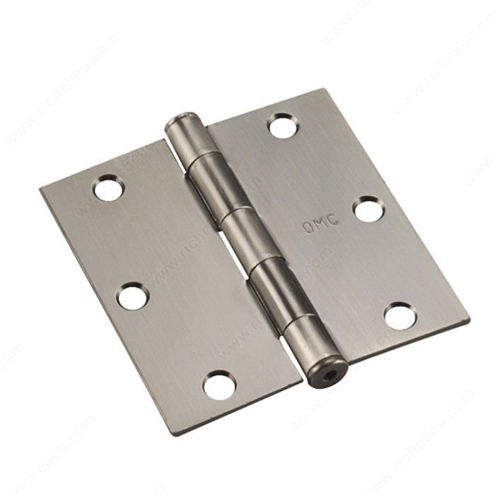 8.89 cm (3-1/2) Mortise Butt Hinges, Color/Finish Antique Nickel, Recommended Usage Light Use, Pin Removable Pin, Our Divisions Onward PRO-PACK 2