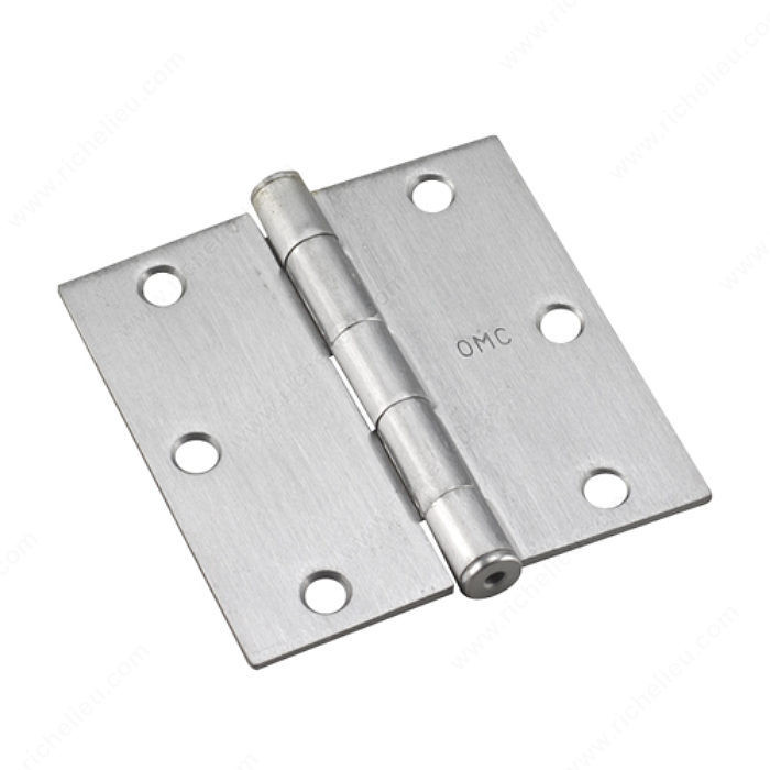 8.89 cm (3-1/2) Mortise Butt Hinges, Color/Finish Brushed Chrome, Recommended Usage Light Use, Pin Removable Pin, Our Divisions Onward PRO-PACK 2