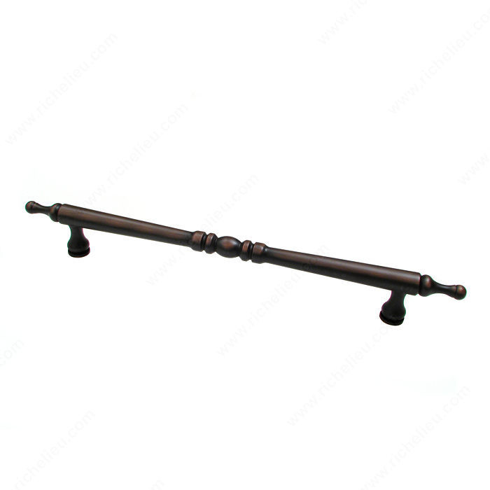 Traditional Metal Pull - 8230, Finish Brushed Oil-Rubbed Bronze, Screw/Nail M6 (Included)