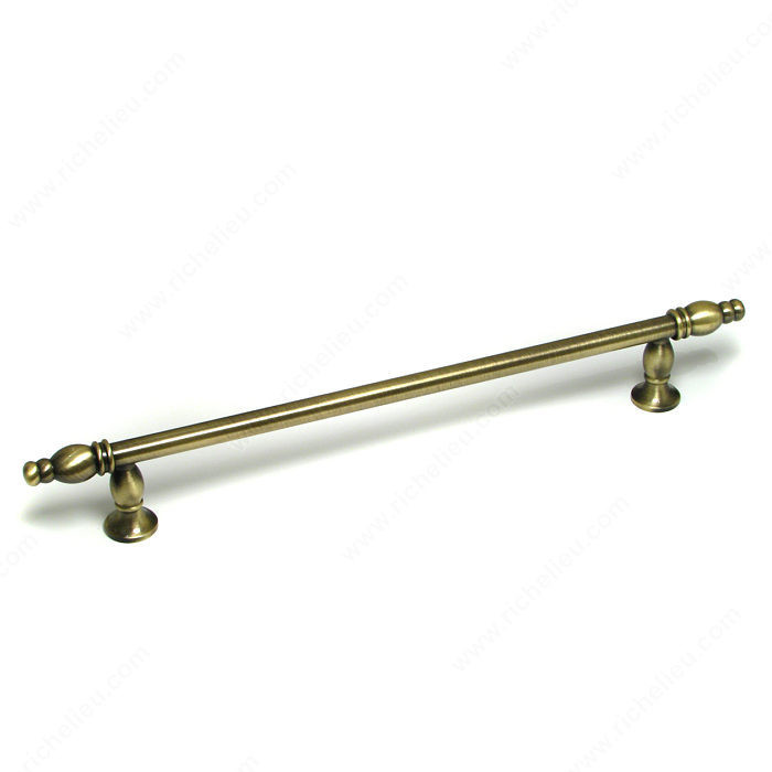 Traditional Metal Pull - 8255, Finish Antique English, Screw/Nail 8/32 (Not Included)
