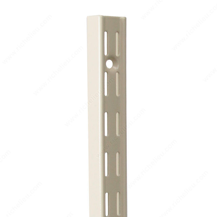 Heavy-Duty Double Standard, Series #82, Length 63 in, Color/Finish Almond