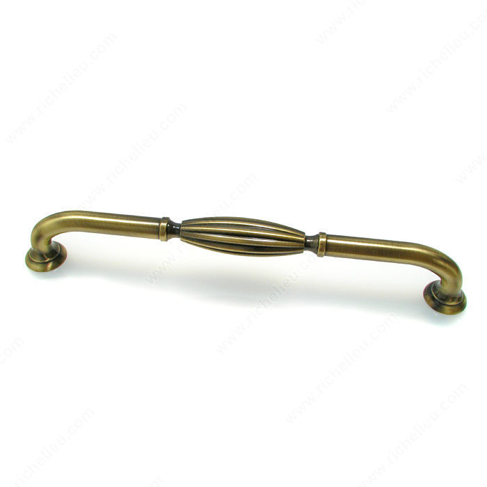 Traditional Metal Appliance Pull - 8271, Finish Antique English, Screw/Nail M6 (Not Included)