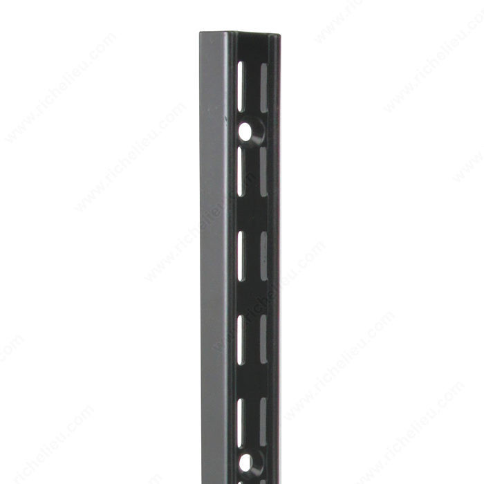 Heavy-Duty Double Standard, Series #82, Length 78 in, Color/Finish Black