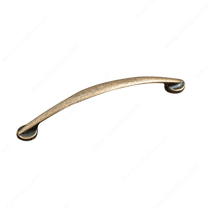 Traditional Metal Pull - 8290, Finish Burnished Brass, Screw/Nail 8/32 (Not Included) PRO-PACK 3
