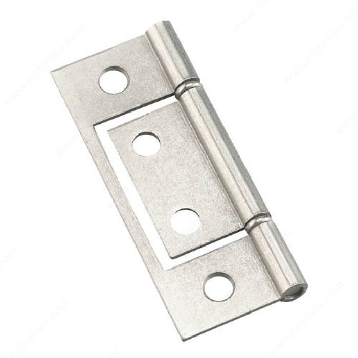 Classic Steel BifoldHinge - 832, Non- Mortise, Finish Satin Nickel, Finish Number 185