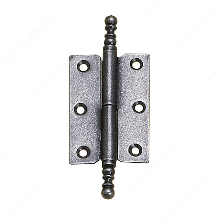 Classic Metal Butt Hinge - 8406, Color/Finish Natural Iron, Assembly Assembled - Left Hand, Finish Number 908, Screw/Nail Wood Screw (Not Included)