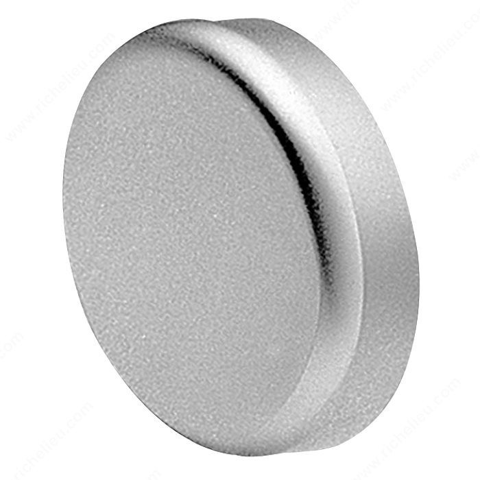 Round Cover Cap for Glass Door, Finish Polished Chrome PRO-PACK 5