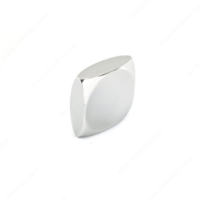 Contemporary Metal Knob - 8442, Finish Chrome