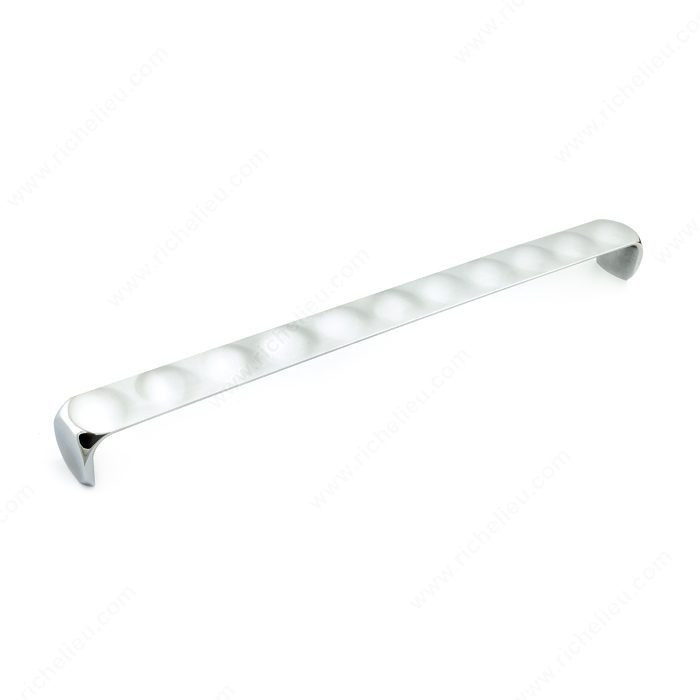 Contemporary Metal Pull - 8442, Center to Center 320 mm, Finish Chrome
