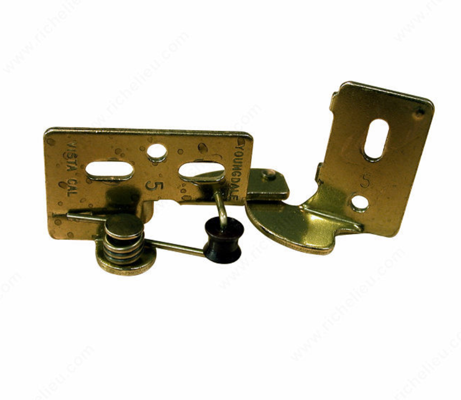 PRO-PACK of 200 pairs of Cabinet Hinge - for Inset Door, Color/Finish Antique Brass, Overlay 5/16 in