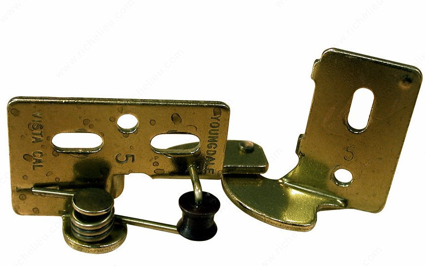 Cabinet Hinge - for Inset Door, Color/Finish Antique Brass, Overlay 5/16 in