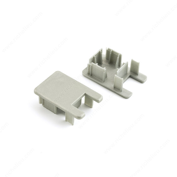 19 Stainless Steel and Aluminum End Cap for Surface-Mounted Track,PRO-PACK 10