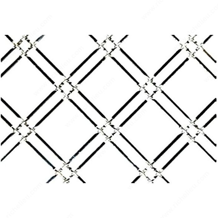 Decorative Wire Mesh - 881, Finish Chrome, Width - Overall Dimensions 24 in, Length - Overall Dimensions 72 in