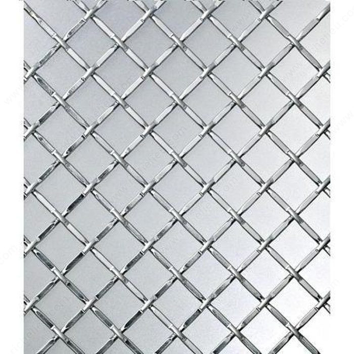 Decorative Wire Mesh - 812, Finish Chrome, Width - Overall Dimensions 36 in, Projection - Overall Dimensions 48 in
