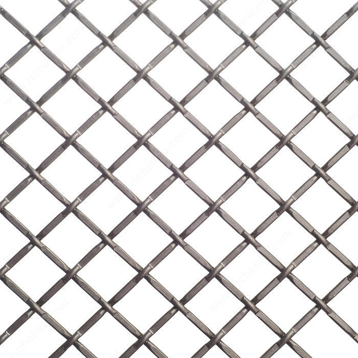 Decorative Wire Mesh - 812, Finish Pewter, Width - Overall Dimensions 36 in, Projection - Overall Dimensions 48 in