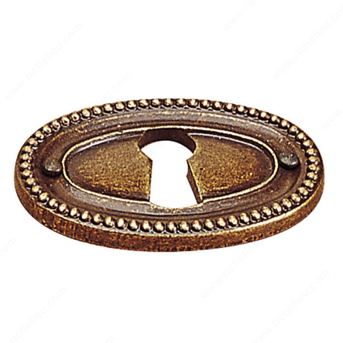Keyhole Plate, Finish Antique English