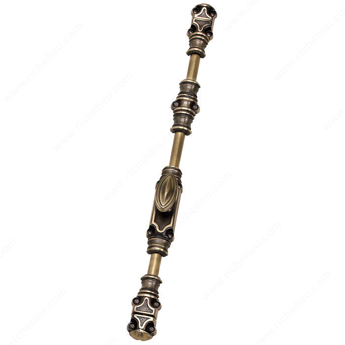 Traditional Metal Cremone Bolt - 888, Finish Antique English, Material Brass, Screw/Nail Included