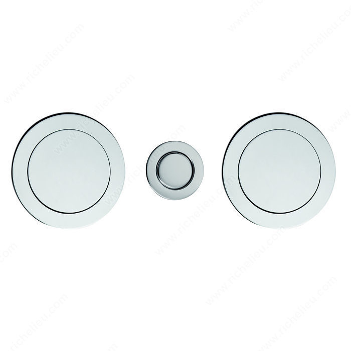 Magnetic Handles with Front Pull, Round magnetic flush handles with front pull,