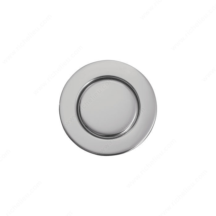 Magnetic Front Pull for Pocket Doors, Small magnetic front pull with a secure and silent grip., Finish Satin Nickel