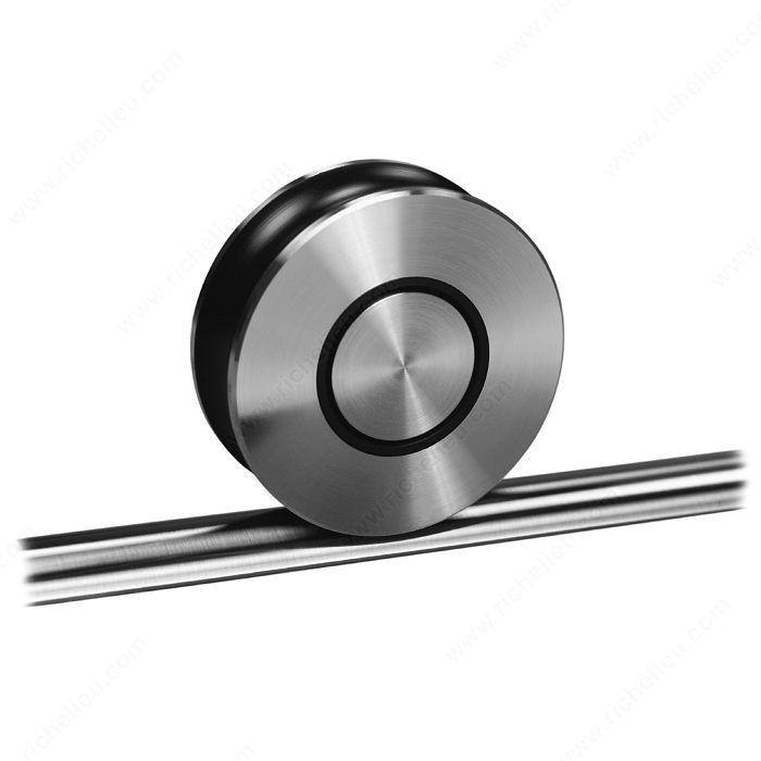 Terra Glass, Bottom- rolling, stainless steel track,