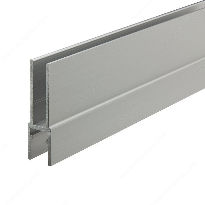 Glass suspension/retainer profile, undrilled, glass up to 10 mm (13/32 ),