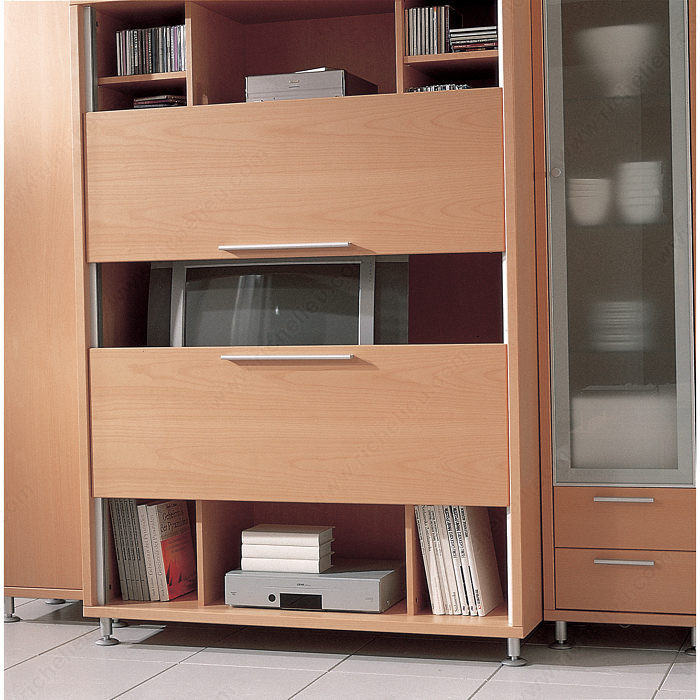 Vertical System for Synchronized Door Movement. EKU-LIBRA 20 H Synchro IS / FS, Simultaneous guillotine- type opening,