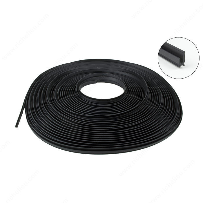 Screening Seal, Black Plastic, Coil of 20 m,