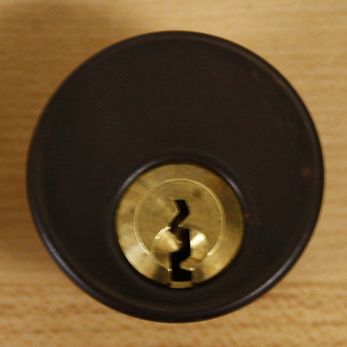 Cylinder for Pocket Door Lock, Finish Oil-Rubbed Bronze