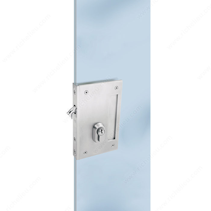 Lock for Sliding Glass Door, For glass doors 10 mm thick.,