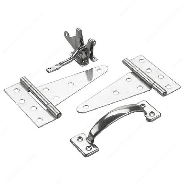Gate Hardware Kit, For outdoor use, Finish Stainless Steel, Material Stainless Steel