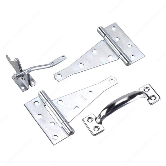 Gate Hardware Kit, For outdoor use, Finish Zinc (2G), Material Steel