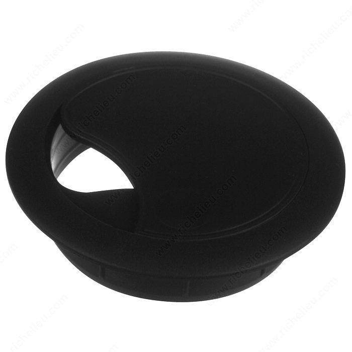 Round Cable Grommet, Bore Hole 60 mm, Finish Black, Diameter - Overall Dimensions 75 mm, Height - Overall Dimensions 21 mm PRO-PACK 5