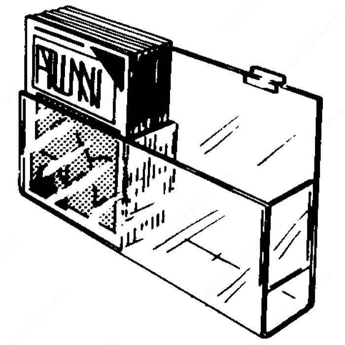 Magazine Display, Width 9 in, Load Capacity 8 lb